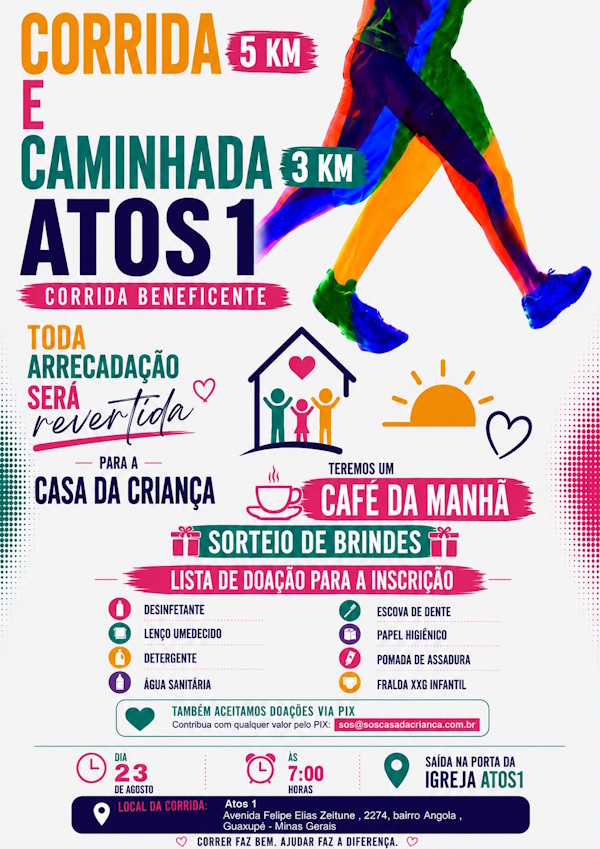 Corrida e caminhada ATOS1