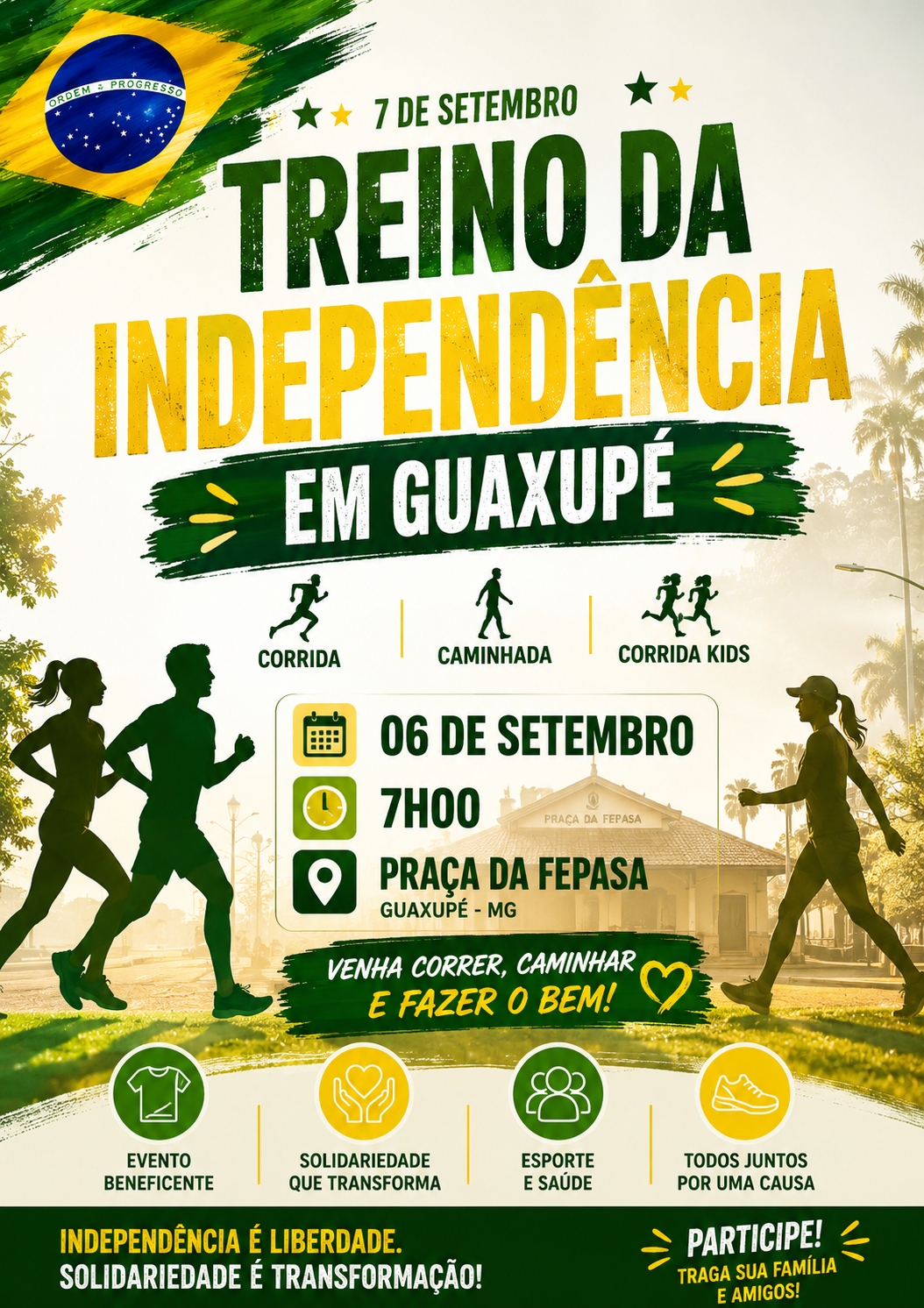 Treino da Independência em Guaxupé